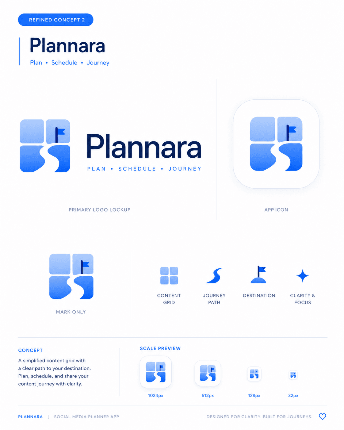 Plannara application branding concept sheet